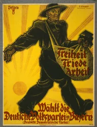 German Democratic Party Election Poster 